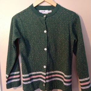 Vintage Cardigan. Green. Size M.